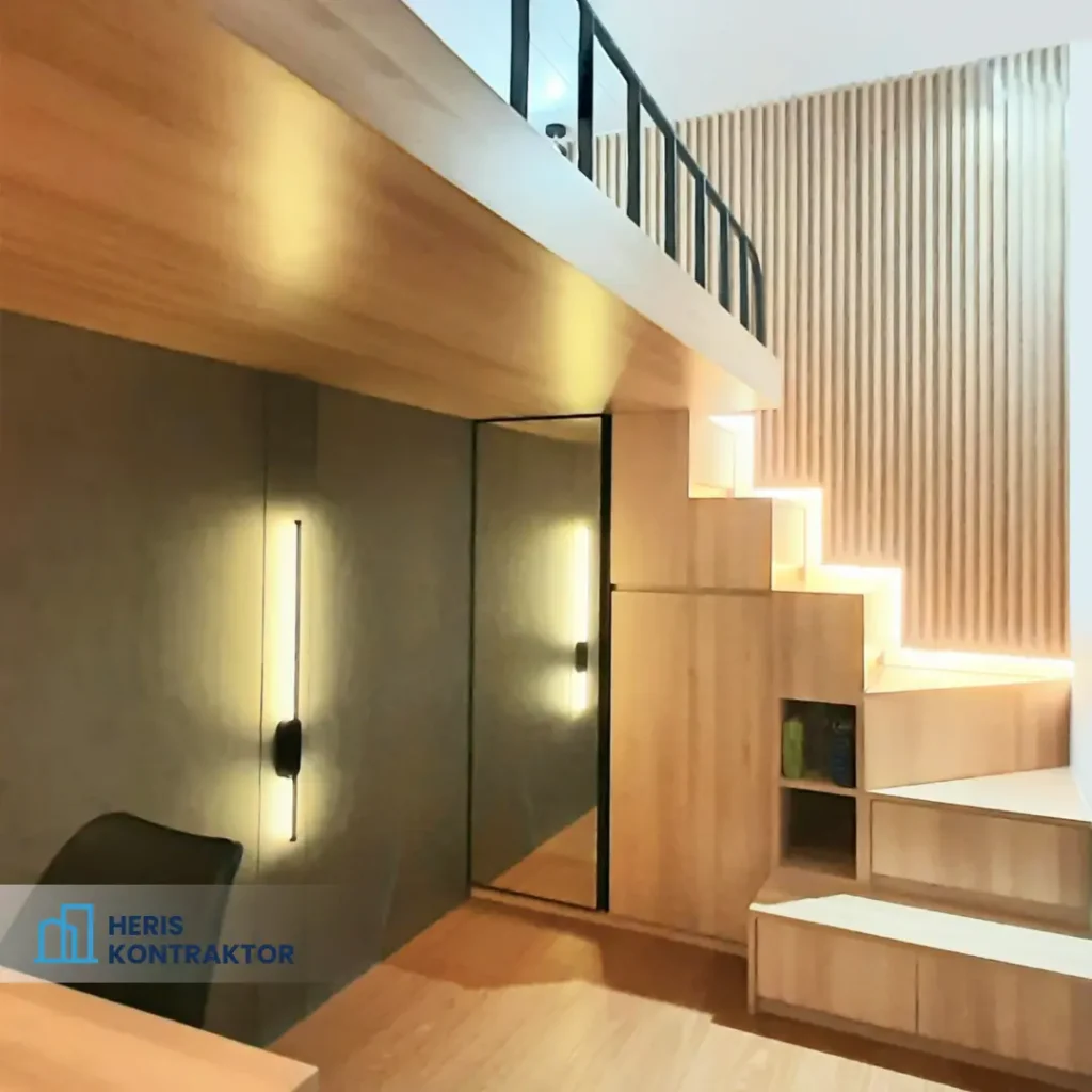 Custom Interior Bunk Bed untuk Kamar Anak yang Sempit