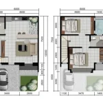 Gambar Denah Rumah 2 Lantai