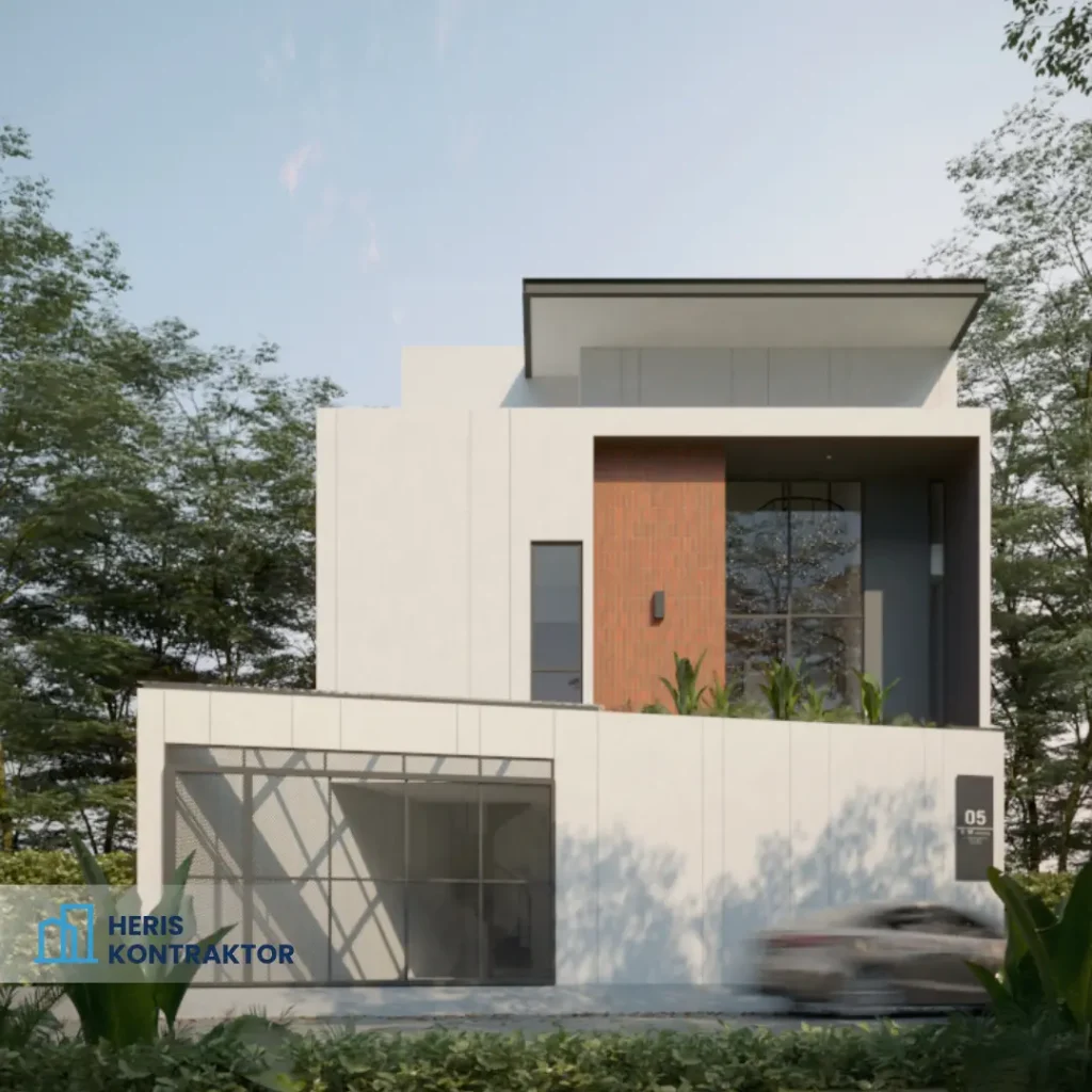 Tampak Depan Desain Rumah Modern Kontemporer