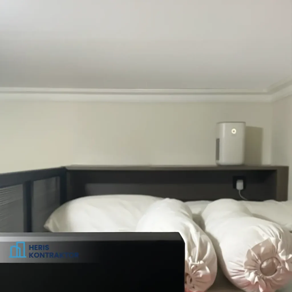 view kasur tempat tidur pada bunk bed